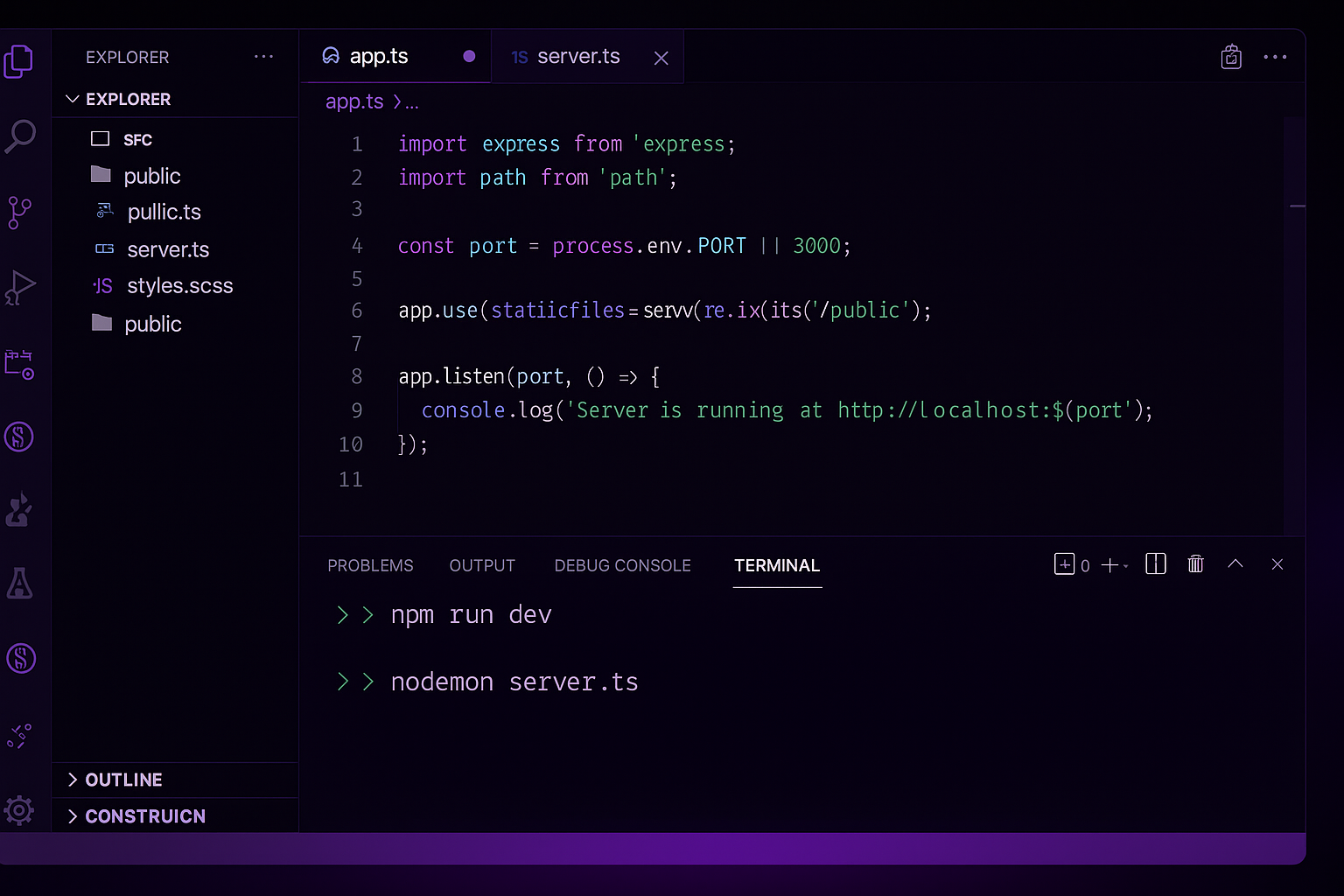 Cloud development environment